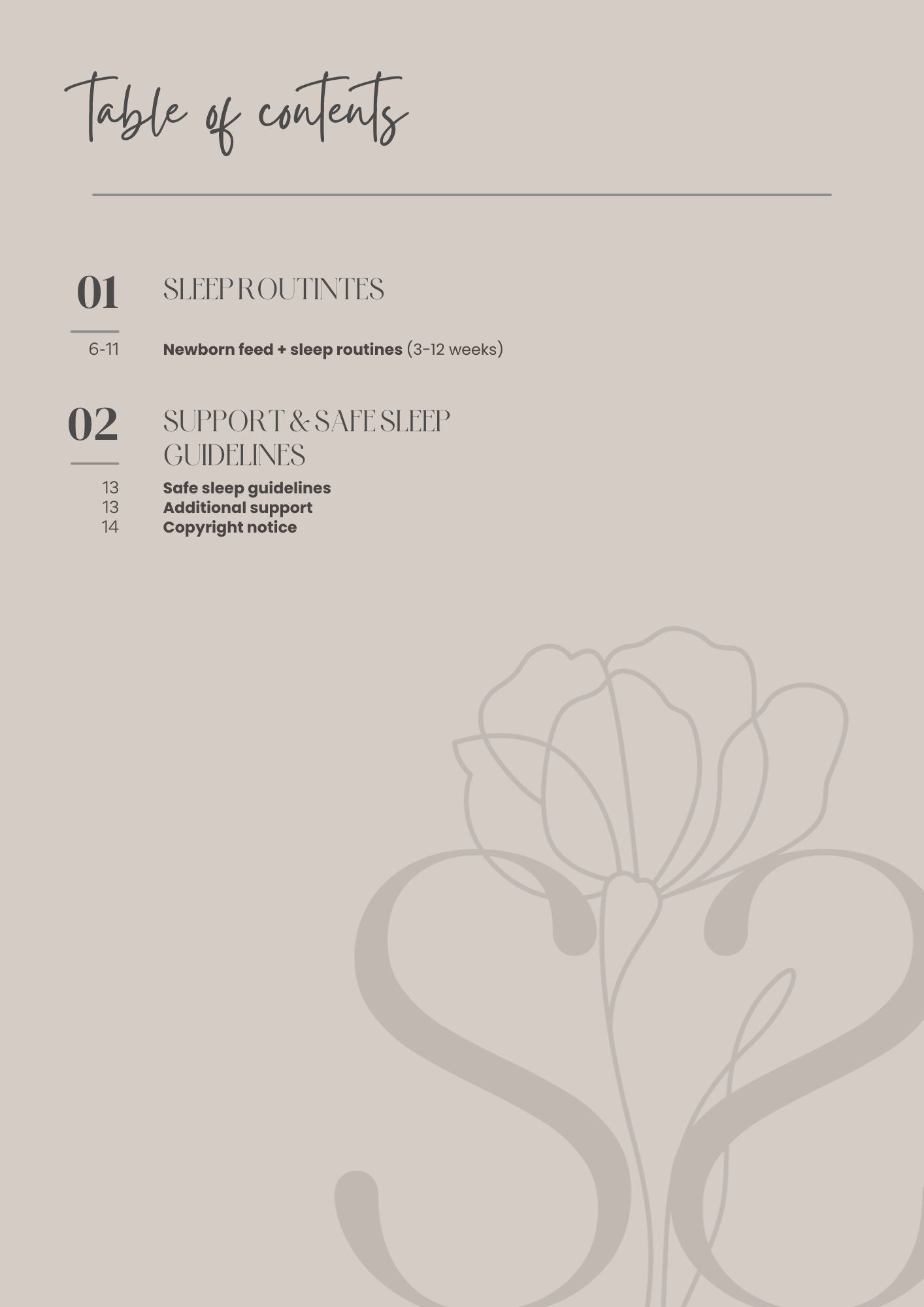 FREE Newborn Feed + Sleep Guide